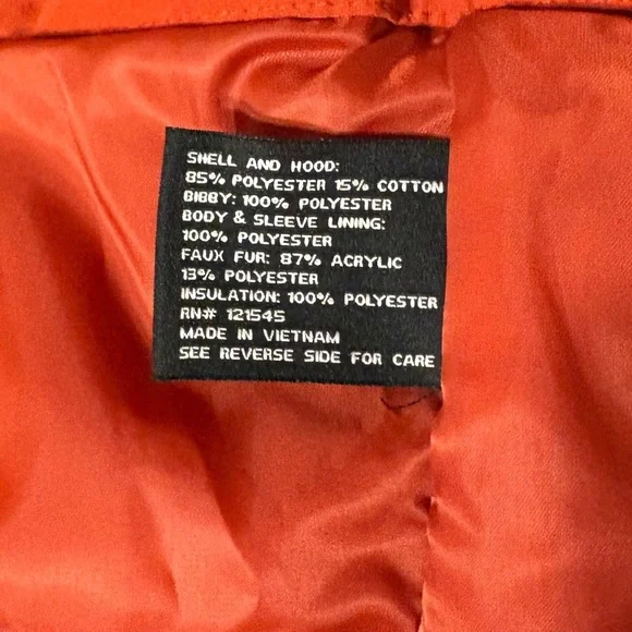 London Fog Vibrant Orange Hooded Jacket - Picture 8 of 10